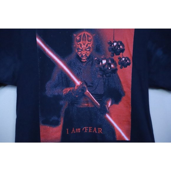 Star Wars Men's Size Small Black Shirt 'I Am Fear' Short Sleeve Casual Tee - Picture 3 of 9